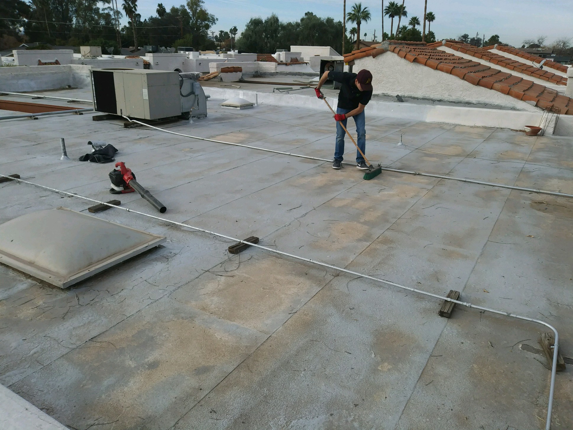 Arizona Foam Roof Cleaning - Before
